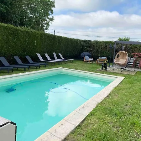 Longere Avec Piscine Prive A 35 Min De Deauville *